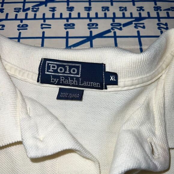 Polo Ralph Lauren Polo Shirt Men's XL Striped White Red Blue Green Pony - Picture 6 of 8